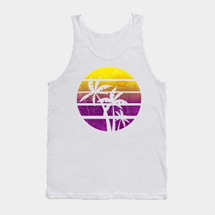 Retro Palm Tree Vintage Surf Tropical Gift Design Tank Top